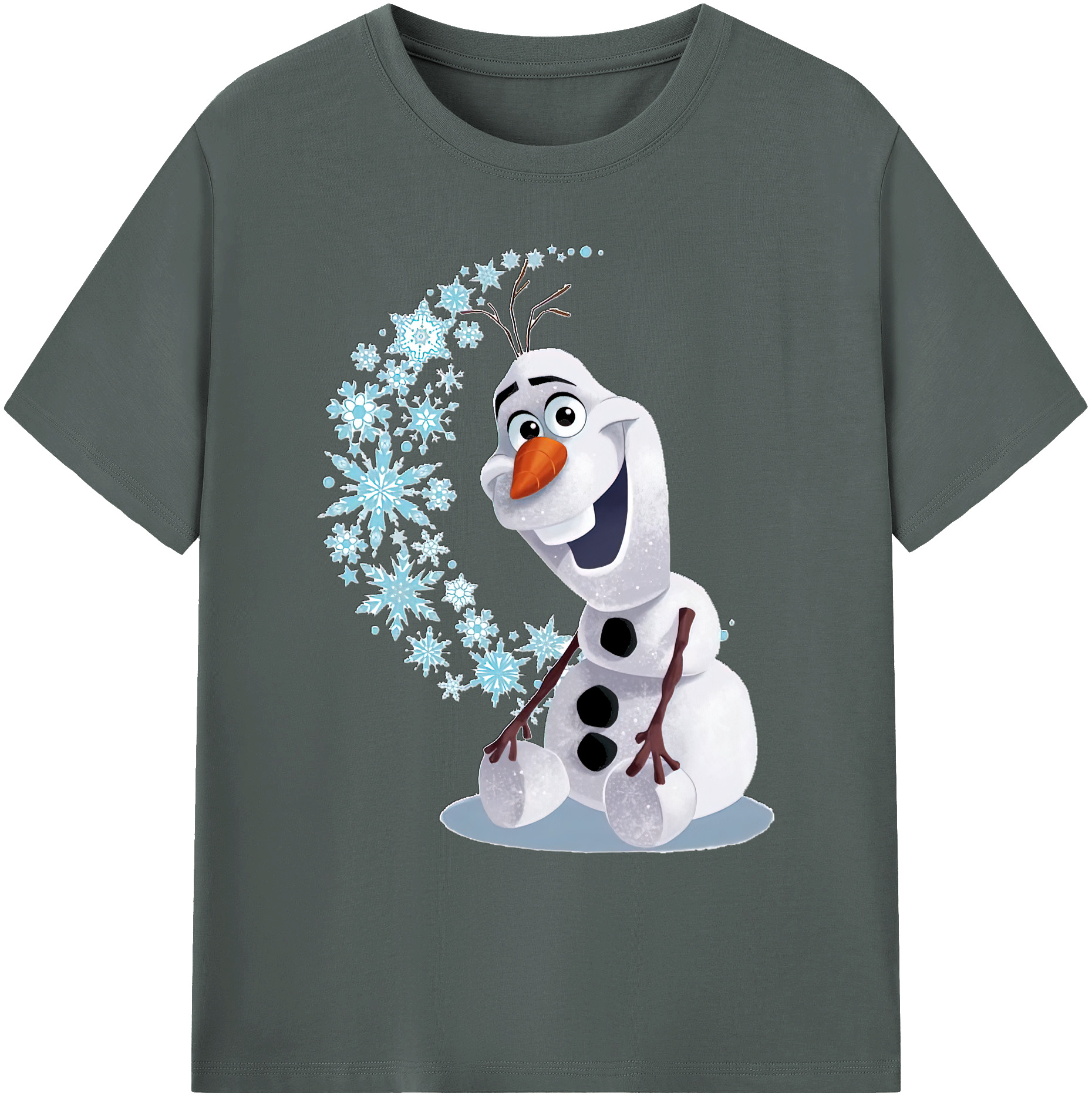 （画像用） アナと雪の女王 アンナ エルサ Frozen Anna Elsa 綿100％ メンズ半袖Tシャツ｜肌触りやわらか＆通気性